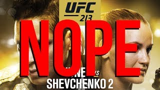 NUNES OUT!!! UFC 213 MAIN CANCELLED!!!