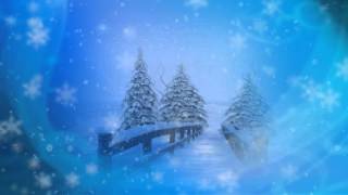 Фон для видеомонтажа Зимняя вьюга HD Video Background