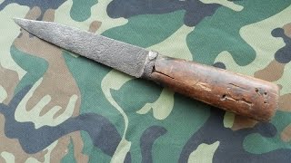 Деревенский кованый нож XVIII века.
