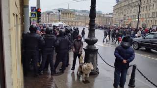 Митинг против коррупции 26 марта СПб/Anti-corruption protest Russia Saint-Petersburg