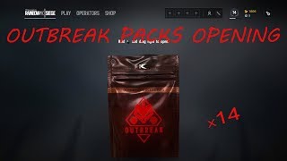 Tom Clancy's Rainbow Six  Siege || Opening of 14 Outbreak packs