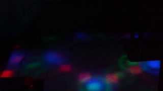 Обычная яркая LED лампа + цветомузыка на звук. Е27