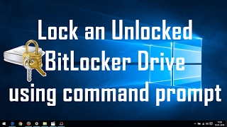 How to enable bitlocker drive encryption or simply bit locker with or via cmd