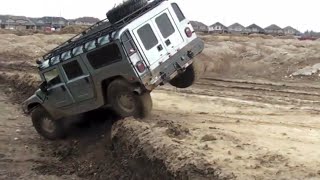 Hummer H1 ALMOST FLIPS OVER!