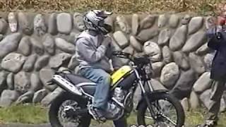 成田亮氏によるYAMAHAトリッカー デモ走行
