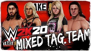 WWE 2K20 Exklusiv: Toni Storm/Ali vs. Matt Riddle/Alexa Bliss || Mixed Tag Team Match (Deutsch)