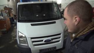 Замена сцепления Transit, ставим движок на peugeot expert