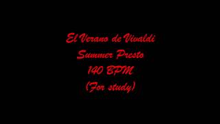 Vivaldi summer presto backing track 140 BPM HD