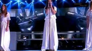 Polina/Sabina/Varvara.'Белые ангелы'.The Voice Kids Russia 2015.