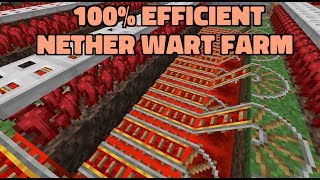 100% Efficient Nether Wart Farm | 1.14-1.15.1+
