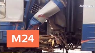 Очевидец рассказал об аварии с участием электрички и трактора - Москва 24