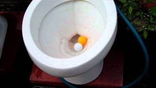 2145: My 1999 Cisa Toilet Flushing 12 Table Tennis Balls
