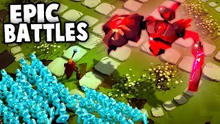 EPIC Battles vs GIANT Golems! (Masters of Anima Gameplay)