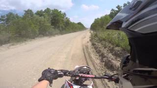 покатушки на TTR и Honda XR 250 Baja