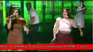 3ª  Gala A Voz de Portugal -- Luísa e Inês Silva -- "Telephone"