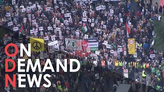 Thousands Gather for Pro-Palestine March in London