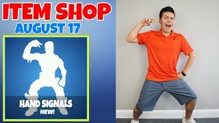 Hand Signals Emote Fortnite ITEM SHOP August 17 | EricMz