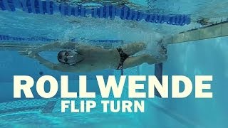 Technik der Rollwende (Flip-Turn in Slowmotion)