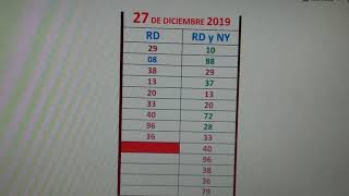 BERLIN PALE NUMEROLOGIA RD. 27 de Diciembre 2019