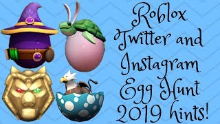 ROBLOX EGG HUNT 2019 TWITTER AND INSTAGRAM HINTS!