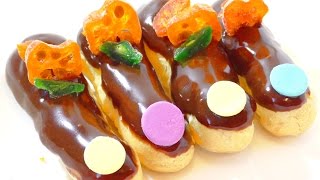 ЭКЛЕРЫ С КРЕМОМ ПЛОМБИР ( дипломат). Eclair with a cream.