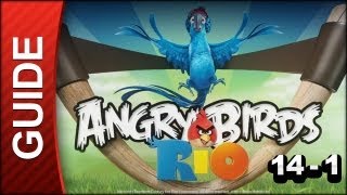 Angry Birds Rio - Market Mayhem Level 14-1 3 Star Walkthrough