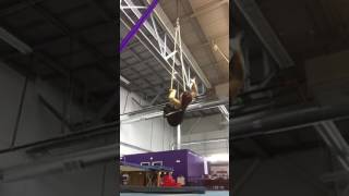 Double Amputee on Single Point Trapeze