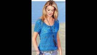 Женские Ажурные Летние Кофточки Крючком - 2019 / Women's Openwork Summer Blouses Crochet