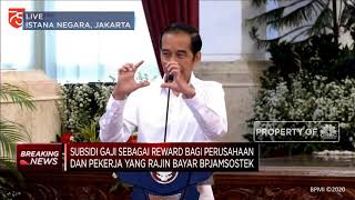 Mantap! Jokowi Resmi Bagi-bagi Subsidi Gaji Rp 600 Ribu/Bulan