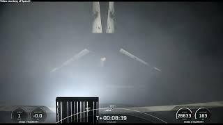 SpaceX Starlink 112 launch and Falcon 9 first stage landing, 9 October 2023
