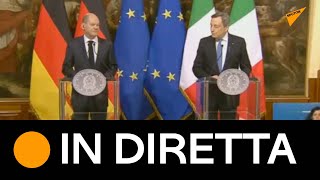 Conferenza stampa #Draghi - #Scholz a Palazzo Chigi