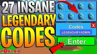 27 ROBLOX MINING SIMULATOR LEGENDARY CODES! *INSANE ITEMS!*