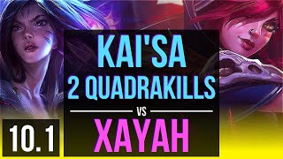 KAI'SA & Nautilus vs XAYAH & Thresh (ADC) | 2 Quadrakills, 900+ games | Korea Grandmaster | v10.1