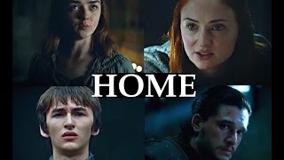 Jon, Sansa, Arya & Bran | Home