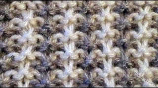 Двухцветный узор спицами. patterns for knitting
