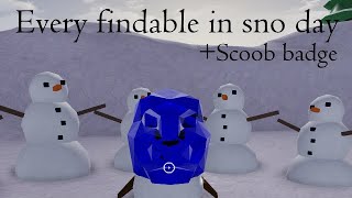 Every findable hat location in sno day!