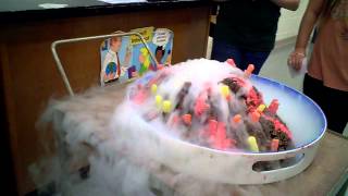 Dry Ice Volcano Cake - 5th Grade Science Project