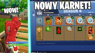 SEZON 4 KARNET BOJOWY w FORTNITE! *SUPERBOHATEROWIE* NOWA AKTUALIZACJA - NOWY BATTLE PASS