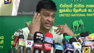 Ranjan ramanayake speaks - Live at 8 News