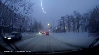 Гроза в декабре. Одесса, Украина. 27.12.2014