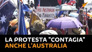 Covid-19, la protesta "contagia" anche l'Australia