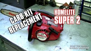 Carburetor Kit Replacement On Homelite Super 2 Chainsaw