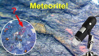 Метеорит под микроскопом