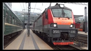 ЭП20 036 с двухэтажным поездом №104 Адлер - Москва.