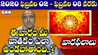 Weekly Rasi Phalalu February 02nd to 08th 2020 | Krishna Chakravarthy Narayanam | GNN TV Telugu