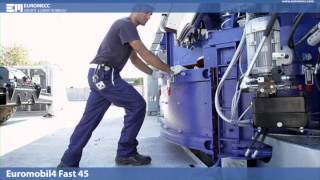 Мобильный бетоносмесительный завод EUROMOBIL FAST 45