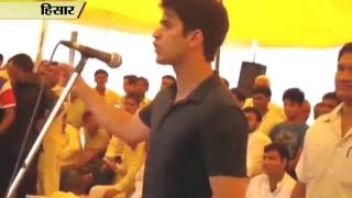 Assembly bypolls: Youth leader Bhavya Bishnoi seek votes for his father