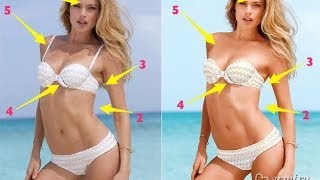 Как выглядят модели в журналах до фотошопа?