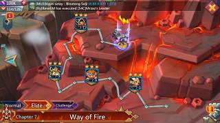 Lords Mobile Hero Stage Elite 7-12 using F2P Level 58 Heroes