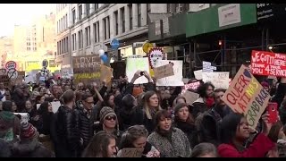 Fifth day of anti-Trump protests in New York City